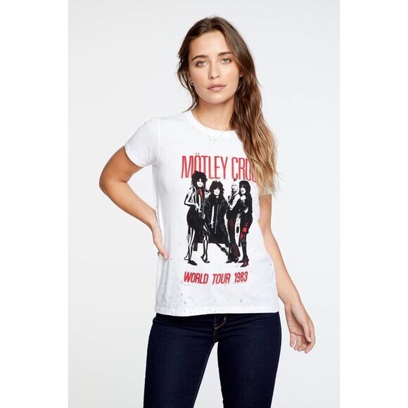 Chaser NWT Motley Crue World Tour 1983 Graphic Concert Tee - Picture 5 of 8
